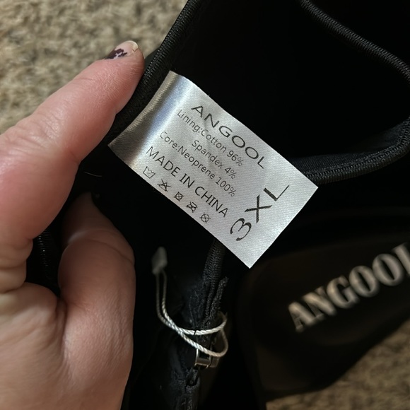 Women's 3XL ANGOOL Neopren Waist Trainer ,Workout Belt Sweat Corset With Zipper - Picture 12 of 13